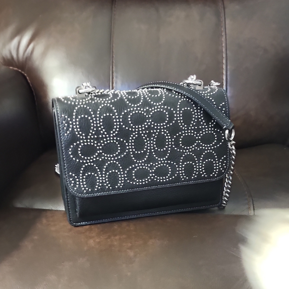 Elegant Black Studded Women's Bag